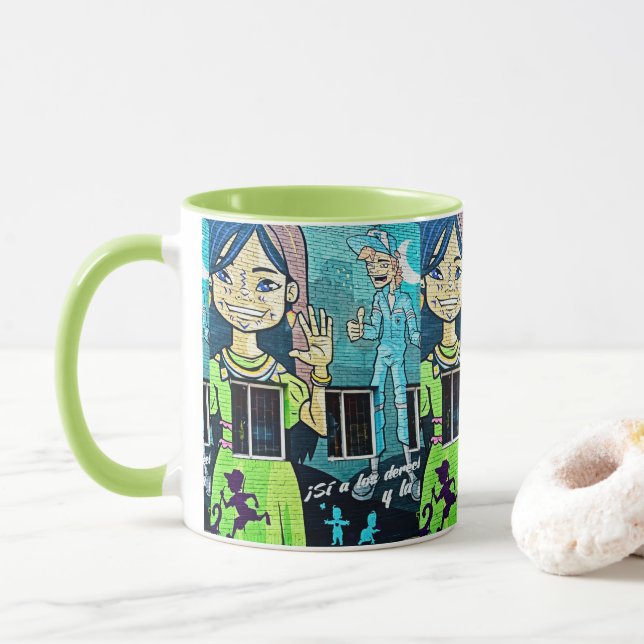 Bogotá Street Art Mugg (Med munk)