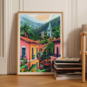 Bogota Tryck Colombia Illustration Bogota Resa