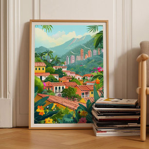 Bogota Tryck Colombia Illustration Bogota Resa