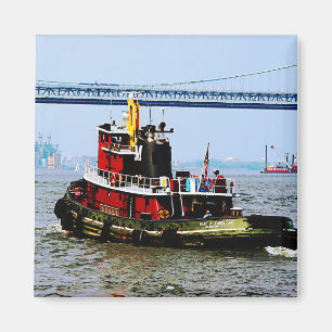 Bogserbåt på Penns land Philadelphia, PA Magnet