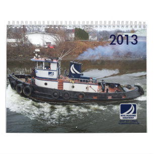 Bogserbåtar och last av NYS-flottahuvudvägen Kalender