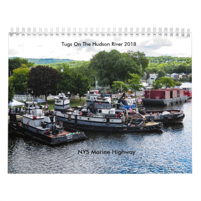 Bogserbåtar på den Hudson River 2018-NYS Kalender (Omslag)