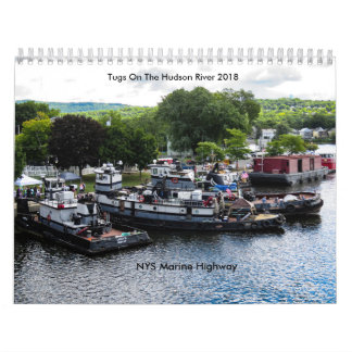 Bogserbåtar på den Hudson River 2018-NYS Kalender