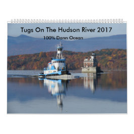 Bogserbåtar på Hudsonet River 2017 100% Dann hav Kalender