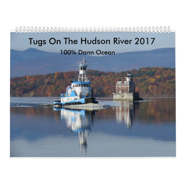 Bogserbåtar på Hudsonet River 2017 100% Dann hav Kalender (Omslag)