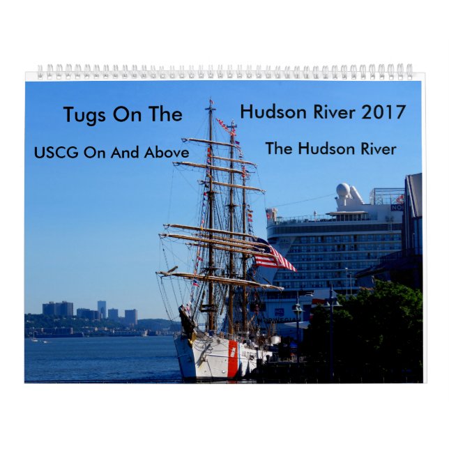 Bogserbåtar på Hudsonet River 2017 Kalender (Omslag)