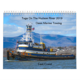 Bogserbåtar på Hudsonet River 2019 Dann marin- Kalender