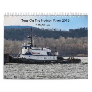 Bogserbåtar på Hudsonet River 2019 en blandning Kalender
