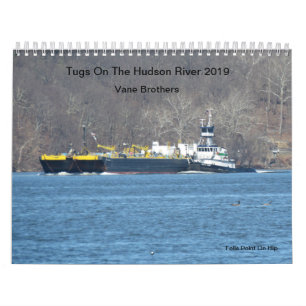 Bogserbåtar på Hudsonet River 2019 fåfänga br Kalender