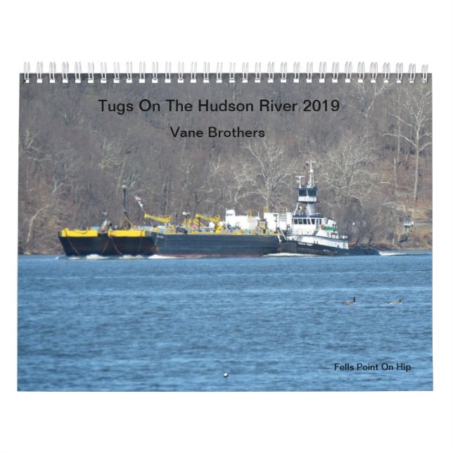 Bogserbåtar på Hudsonet River 2019 fåfänga bröder Kalender (Omslag)