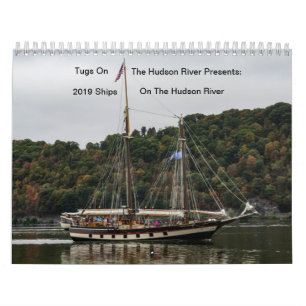 Bogserbåtar på Hudsonet River 2019 frakter Kalender