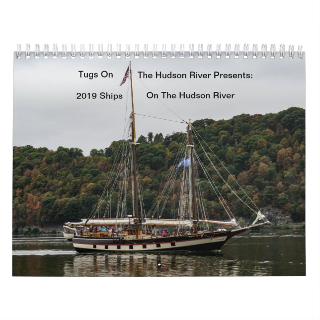 Bogserbåtar på Hudsonet River 2019 frakter Kalender (Omslag)