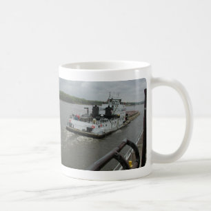 Bogserbåtar på Mississippi Kaffemugg