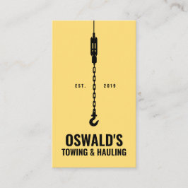 Bogsering och bogsering visitkort