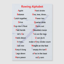 Bogseringsalfabet A till Z-magnetkort