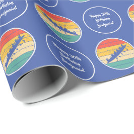 Bogseringsbesättningsgruppen Namn Retro Sunset Bir Presentpapper