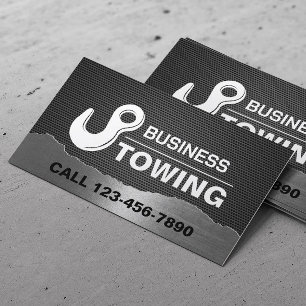Bogseringstjänsten Tow Krok Logotyp Professionell  Visitkort