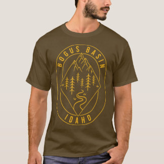 Bogus Basin-bergen Idaho som gömmer utomhusminima T Shirt