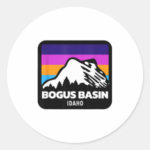 Bogus basin idaho skidning snowboard berg runt klistermärke