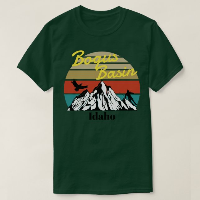 Bogus Basin ski Idaho T Shirt (Design framsida)