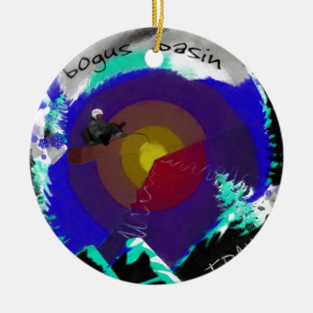 Bogus handfat Idaho Julgransprydnad Keramik (Framsidan)