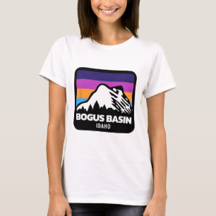 Bogus Sin Idaho Skiing Snowboarding Mountains Fami T Shirt