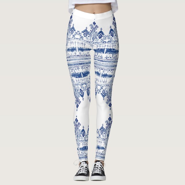 Bohem blåttLeggins Leggings (Framsida)