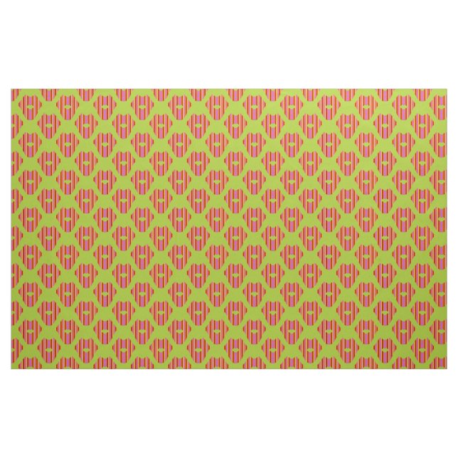 Boheme Läppar på Grönt Tyg (Fat Quarter)