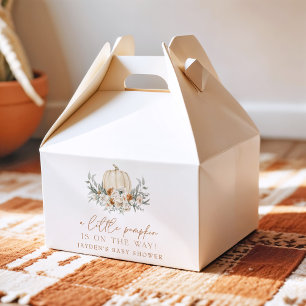 BOHEME Terracotta Blommigt Pumpkin Baby Shower Presentaskar