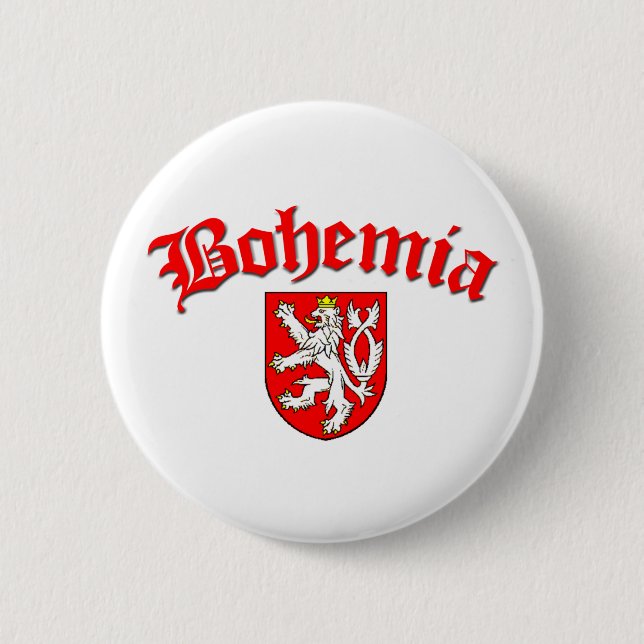 Bohemia flagga 1 (w/inscription) knapp (Framsida)