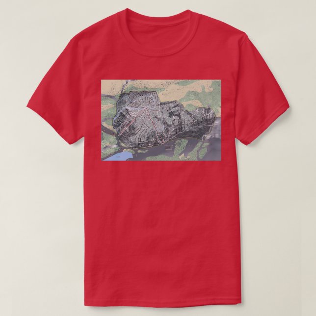 Bohemia Resort Trail Karta T Shirt (Design framsida)