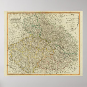 Bohemia Silesia, Moravia, Lusatia Poster