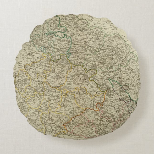 Bohemia Silesia, Moravia, Lusatia Rund Kudde (Framsidan)