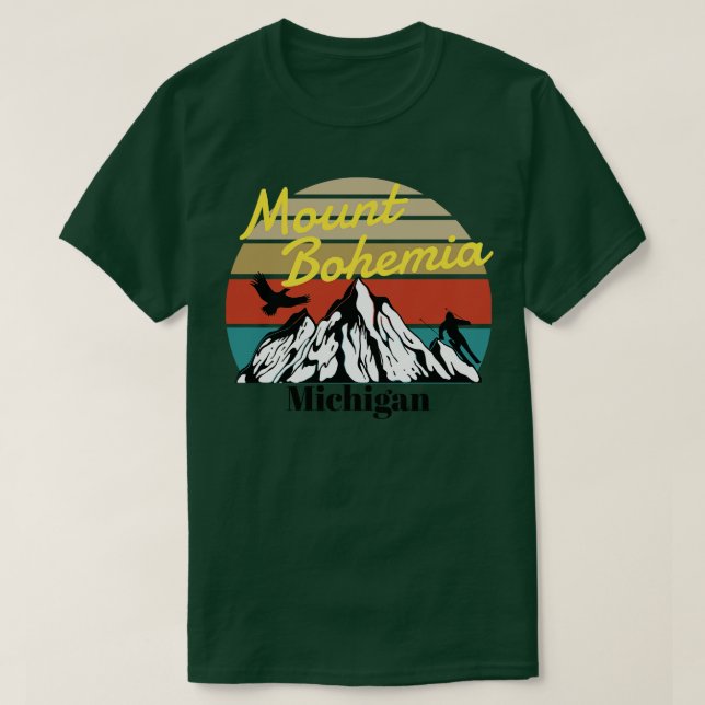 Bohemia ski Michigan T Shirt (Design framsida)
