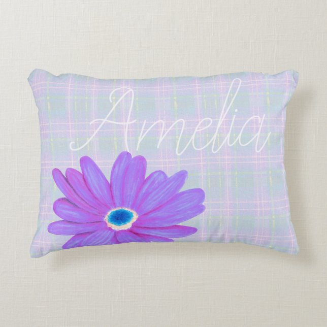 Bohemiam Charm Plaid Nursery Prydnadskudde (Framsidan)