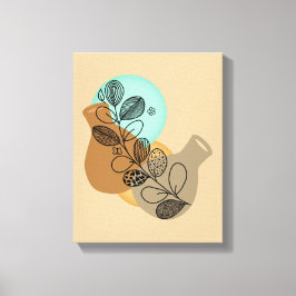 BOHEMIAN ABSTRAKT MINIMALIST MED BLACK LÖV CANVASTRYCK