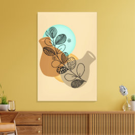 BOHEMIAN ABSTRAKT MINIMALIST MED BLACK LÖV CANVASTRYCK