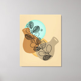 BOHEMIAN ABSTRAKT MINIMALIST MED BLACK LÖV CANVASTRYCK