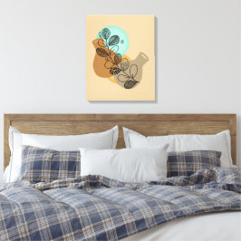 BOHEMIAN ABSTRAKT MINIMALIST MED BLACK LÖV CANVASTRYCK