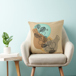 BOHEMIAN ABSTRAKT MINIMALIST MED BLACK LÖV KUDDE