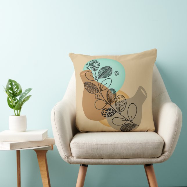 BOHEMIAN ABSTRAKT MINIMALIST MED BLACK LÖV KUDDE (Stol)