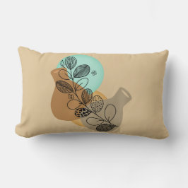 BOHEMIAN ABSTRAKT MINIMALIST MED BLACK LÖV LUMBARKUDDE