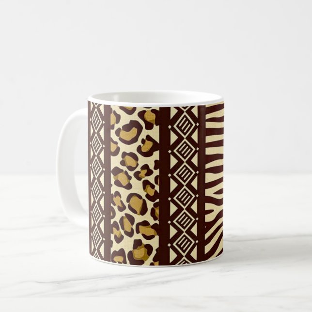 Bohemian African Design Mug Kaffemugg (Framsida vänster)