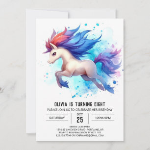 Bohemian Anpassningsbar Horse Birthday Inbjudningar