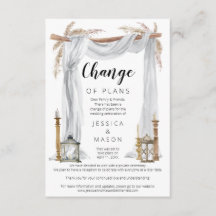 Bohemian Arch Bröllop sköt upp tillkännagivandet