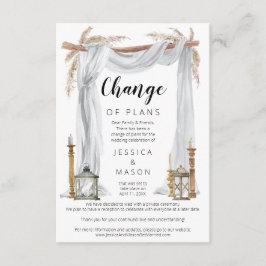 Bohemian Arch Bröllop sköt upp tillkännagivandet Inbjudningar