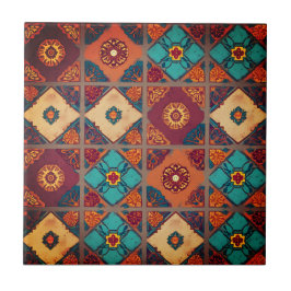 Bohemian Autumn Ceramic Tile Kakelplatta