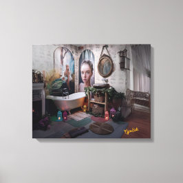 "Bohemian Bath Bliss - Fairy and Feminine Elegance Canvastryck