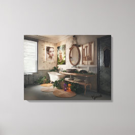 Bohemian Bath Bliss - Fairy and Feminine Elegance" Canvastryck