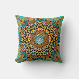 Bohemian Batik Mandala OM Yoga Kudde